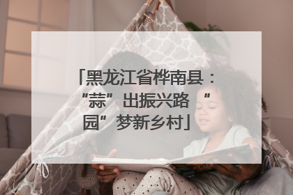 黑龙江省桦南县：“蒜”出振兴路 “园”梦新乡村