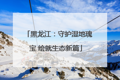 黑龙江：守护湿地瑰宝 绘就生态新篇