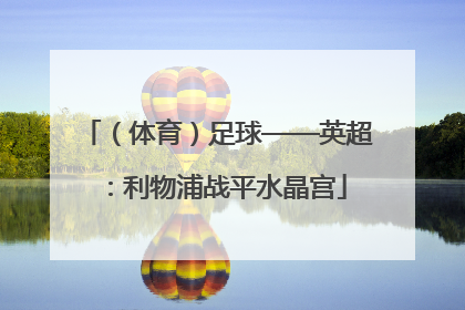 （体育）足球——英超：利物浦战平水晶宫