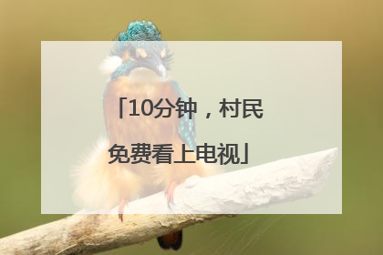 10分钟，村民免费看上电视