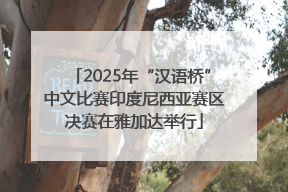 2025年“汉语桥”中文比赛印度尼西亚赛区决赛在雅加达举行