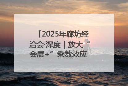 2025年廊坊经洽会·深度｜放大“会展+”乘数效应 打造消费新场景