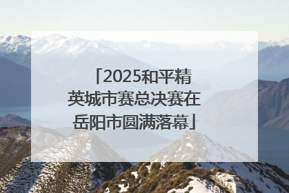 2025和平精英城市赛总决赛在岳阳市圆满落幕