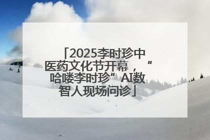 2025李时珍中医药文化节开幕，“哈喽李时珍”AI数智人现场问诊