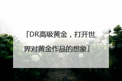 DR高级黄金，打开世界对黄金作品的想象